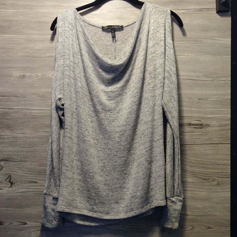 Sparkly WHBM sweater with open sleeves